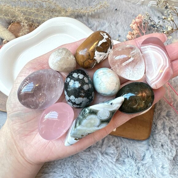 Set of 10 Crystal Tumbles - Picture 1 of 10